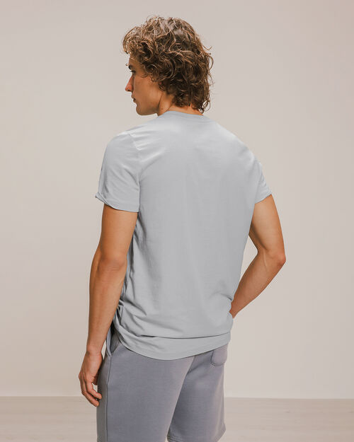 Playera Larga Slim Azul